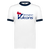 Birmingham Vulcans Ringer T-shirt WFL Football Team color White/Navy Birmingham Vulcans Ringer T-shirt WFL Football Team color White/Navy