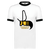 Charlotte Hornets Ringer T-shirt WFL Football Team color White/Black Charlotte Hornets Ringer T-shirt WFL Football Team color White/Black
