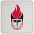 Chicago Fire Drink Coaster WFL Football Team color White Chicago Fire Drink Coaster WFL Football Team color White