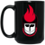 Chicago Fire Mug 15 oz. Black Glossy Ceramic WFL Football Team Chicago Fire Mug 15 oz. Black Glossy Ceramic WFL Football Team