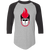 Chicago Fire Raglan Shirt Colorblock WFL Football Team color Athletic Heather Grey/Black Chicago Fire Raglan Shirt Colorblock WFL Football Team color Athletic Heather Grey/Black