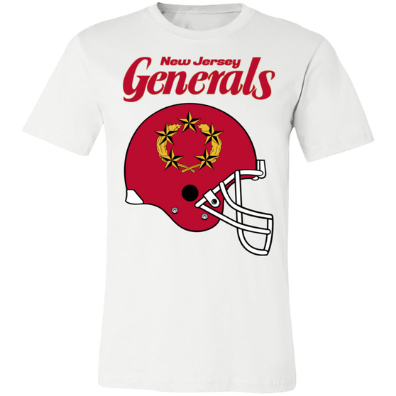 New Jersey Generals USFL Football Team Tee T-shirt - White