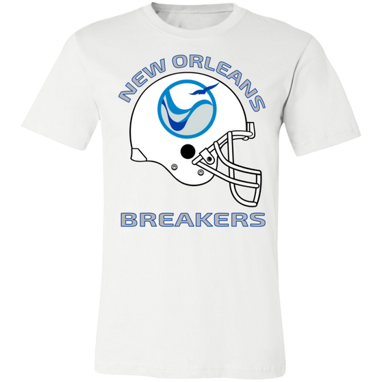 New Orleans Breakers Helmet T-shirt Classic in White