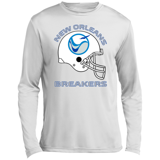 New Orleans Breakers Helmet Long Sleeve Shirt Activewear Sensation in White