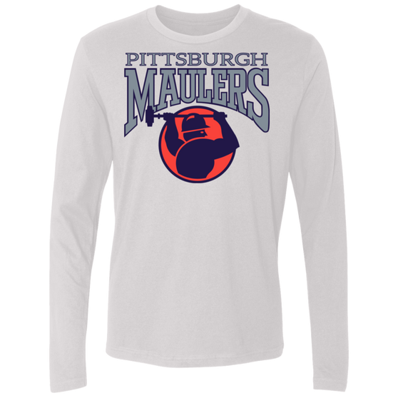 Pittsburgh Maulers USFL Long Sleeve Shirt Cotton - White