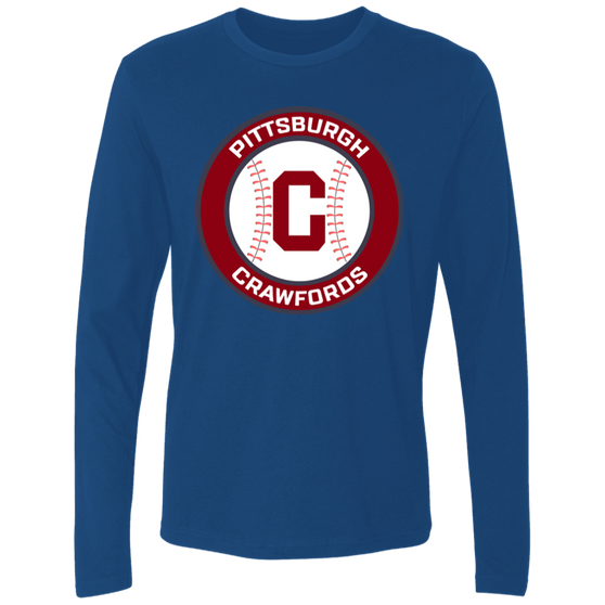 Pittsburgh Crawfords Long Sleeve Shirt Negro League Baseball color Royal Blue