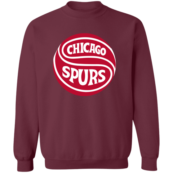 Chicago Spurs Sweatshirt Classic Crewneck NASL Soccer color Maroon