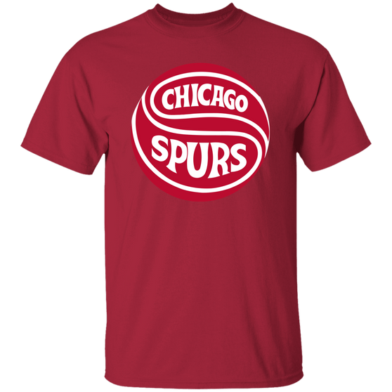 Chicago Spurs T-shirt Classic NASL Soccer color Cardinal Red