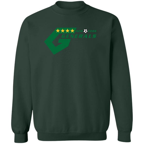 New York Generals Sweatshirt Classic Crewneck NASL Soccer color Forest Green