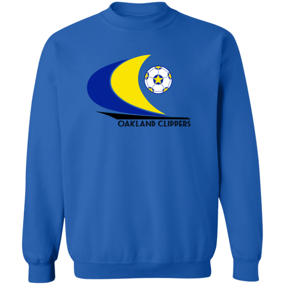 Oakland Clippers Sweatshirt Classic Crewneck NASL Soccer color Navy