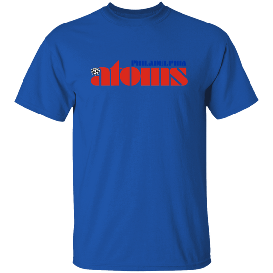 Philadelphia Atoms T-shirt Classic NASL Soccer color Royal Blue