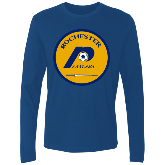 Rochester Lancers Long Sleeve Shirt NASL Soccer color Royal Blue