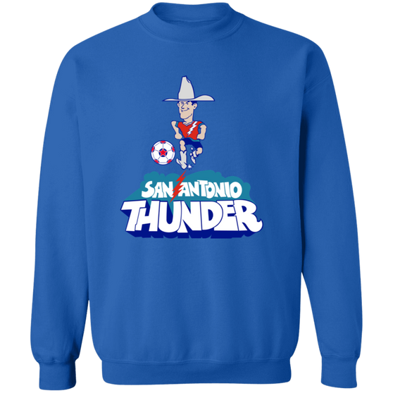 San Antonio Thunder Sweatshirt Classic Crewneck NASL Soccer color Royal Blue