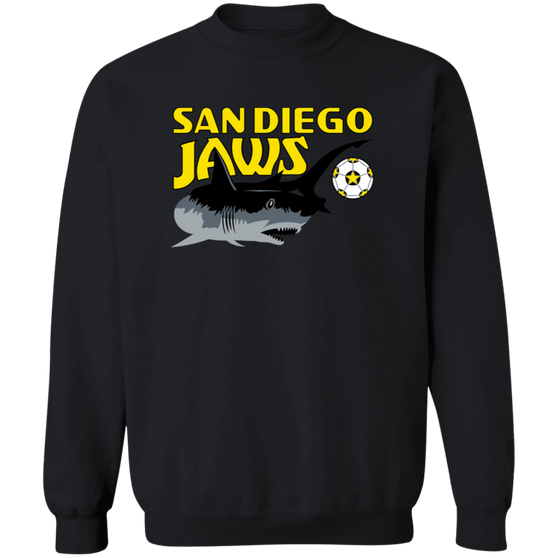 San Diego Jaws Sweatshirt Classic Crewneck NASL Soccer color Black