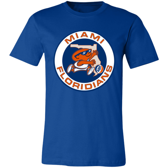 Miami Floridians T-shirt Premium ABA Basketball color Royal Blue