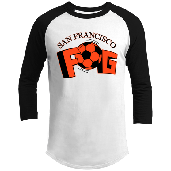 San Francisco Fog Raglan Shirt Franchise MISL Soccer color White/Black