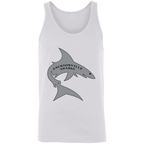 Jacksonville Sharks Tank Top WFL Football Team color White