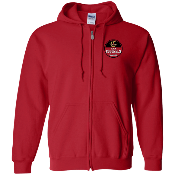 Louisville Black Colonels Full Zip Hoodie Negro Leagues Baseball Team color Red