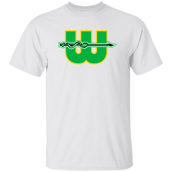 New England Whalers WHA Hockey Short Sleeve Tee Shirt in White