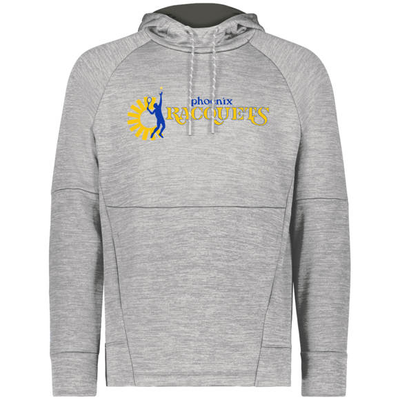 Phoenix Racquets WTT Tennis Performance Fleece Hoodie in Athletic Grey