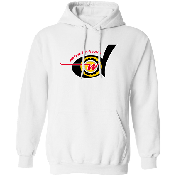 Detroit Wheels Hoodie Pullover Classic WFL Football Team color White