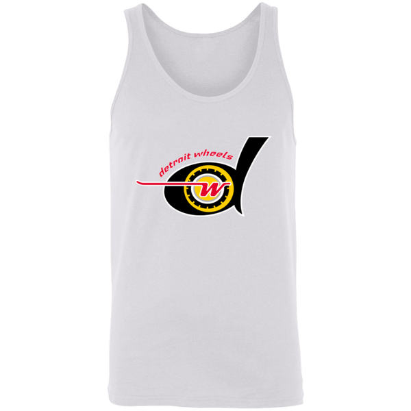 Detroit Wheels Tank Top WFL Football Team color White