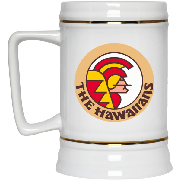 Hawaii Hawaiians Beer Stein 22 oz. White Ceramic WFL Football Team