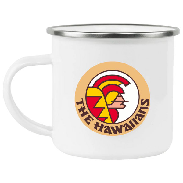 Hawaii Hawaiians Camping Mug 12 oz. Enamel WFL Football Team