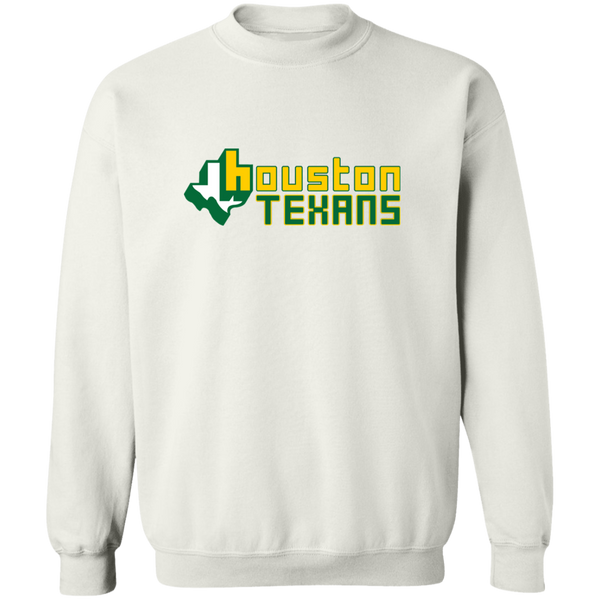 Houston Texans Sweatshirt Crewneck Pullover WFL Football Team color White