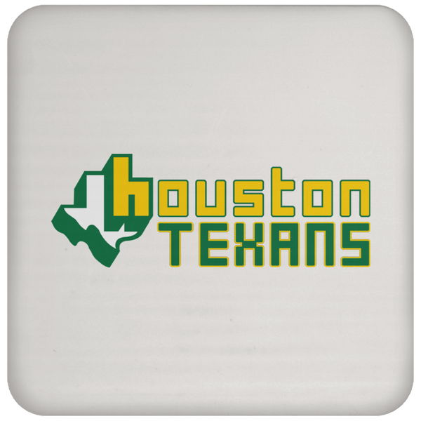 Houston Texans Drink Coaster WFL Football Team color White