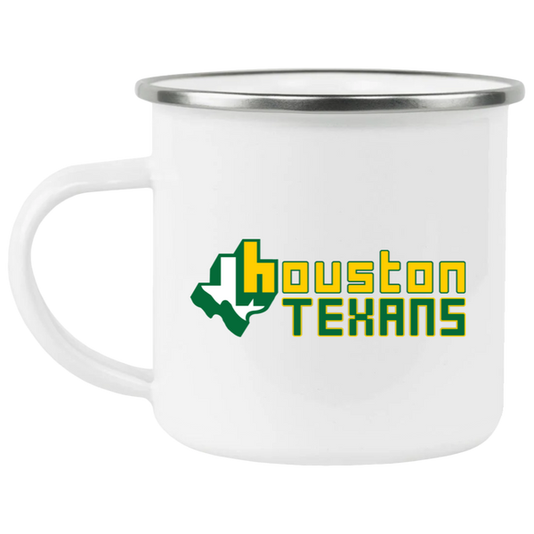 Houston Texans Camping Mug 12 oz. Enamel WFL Football Team