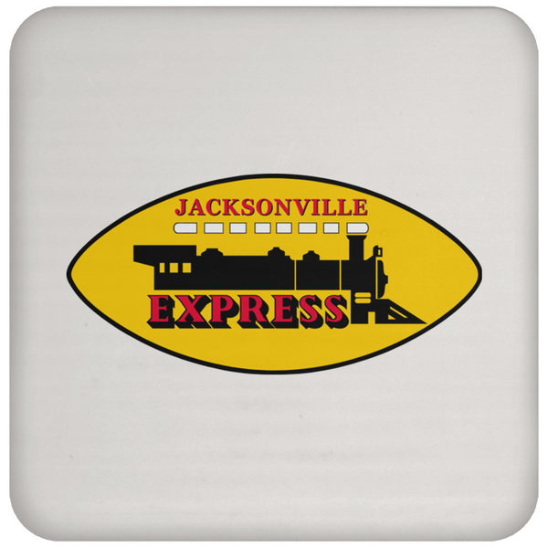 Jacksonville Express Drink Coaster WFL Football Team color White