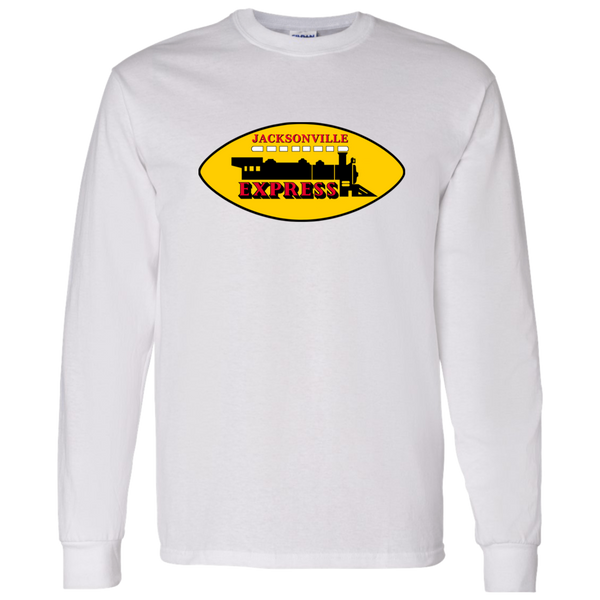 Jacksonville Express Long Sleeve Shirt Classic WFL Football Team color White
