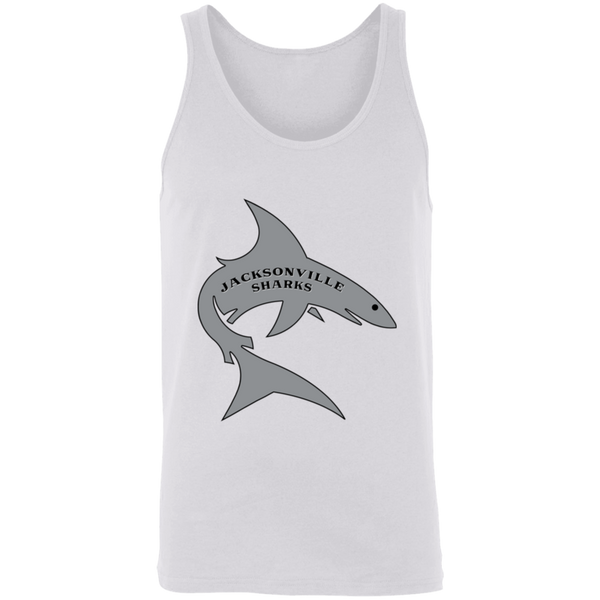 Jacksonville Sharks Tank Top WFL Football Team color White