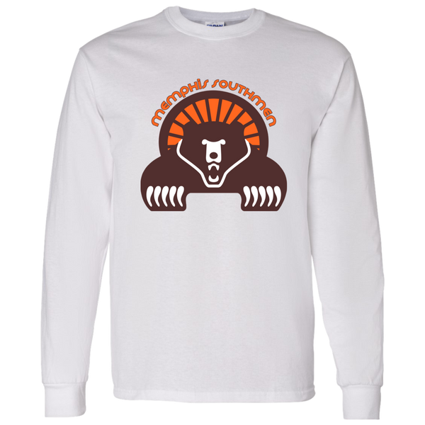 Memphis Southmen Long Sleeve Shirt Classic WFL Football Team color White