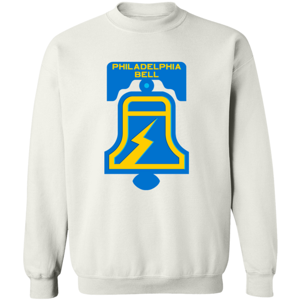Philadelphia Bell Sweatshirt Crewneck Pullover WFL Football Team color White