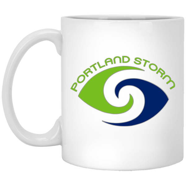 Portland Storm Mug 11 oz. White Glossy Ceramic WFL Football Team