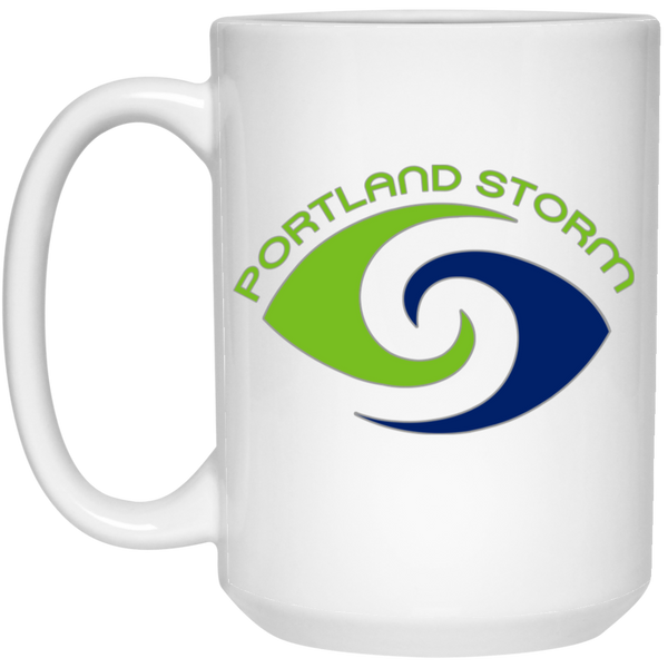 Portland Storm Mug 15 oz. White Glossy Ceramic WFL Football Team
