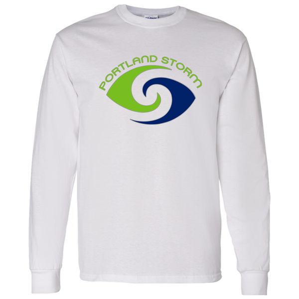 Portland Storm Long Sleeve Shirt Classic WFL Football Team color White