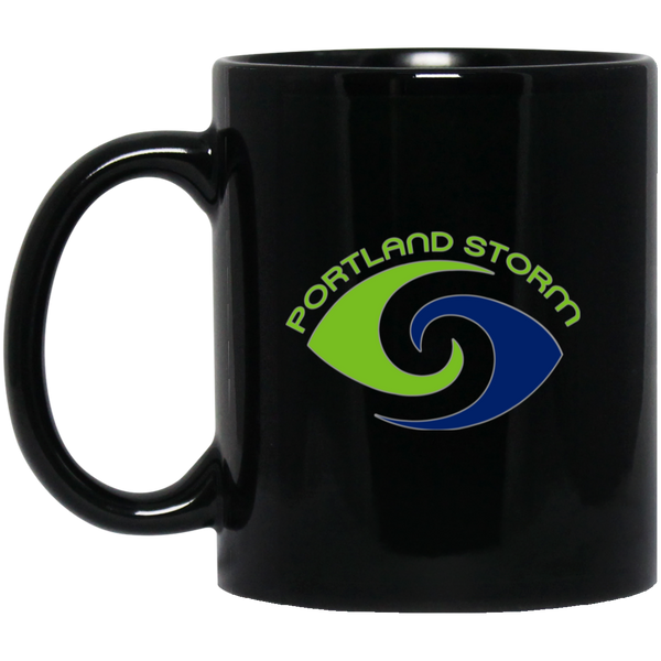Portland Storm Mug 11 oz. Black Glossy Ceramic WFL Football Team