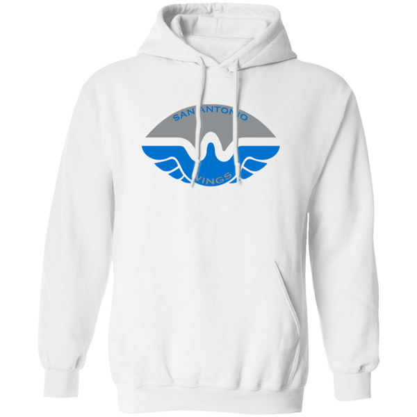 San Antonio Wings Hoodie Pullover Classic WFL Football Team color White