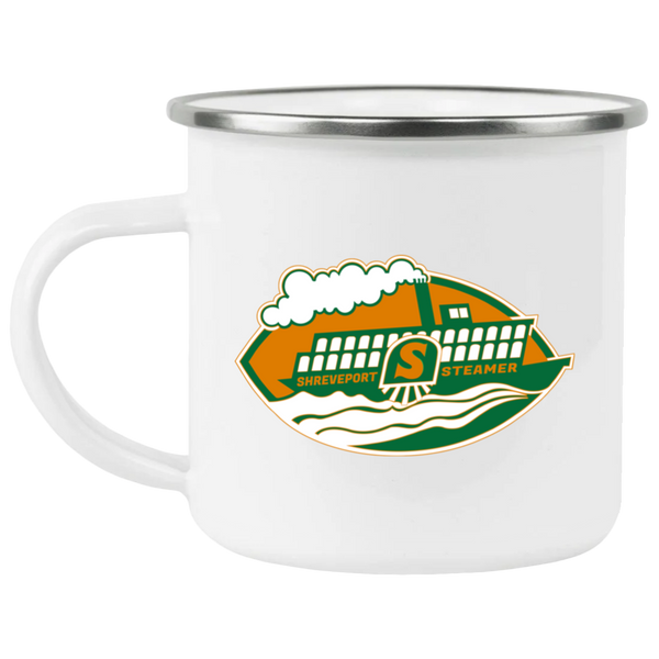 Shreveport Steamer Camping Mug 12 oz. Enamel WFL Football Team