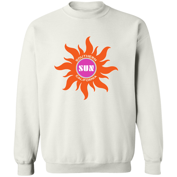 Southern California Sun Sweatshirt Crewneck Pullover WFL Football Team color White