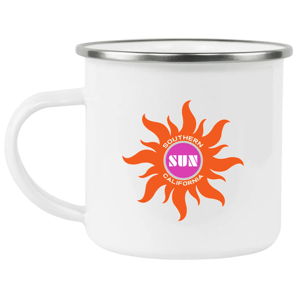 Southern California Sun Camping Mug 12 oz. Enamel WFL Football Team