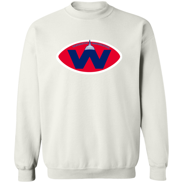 Washington Ambassadors Sweatshirt Crewneck Pullover WFL Football Team color White