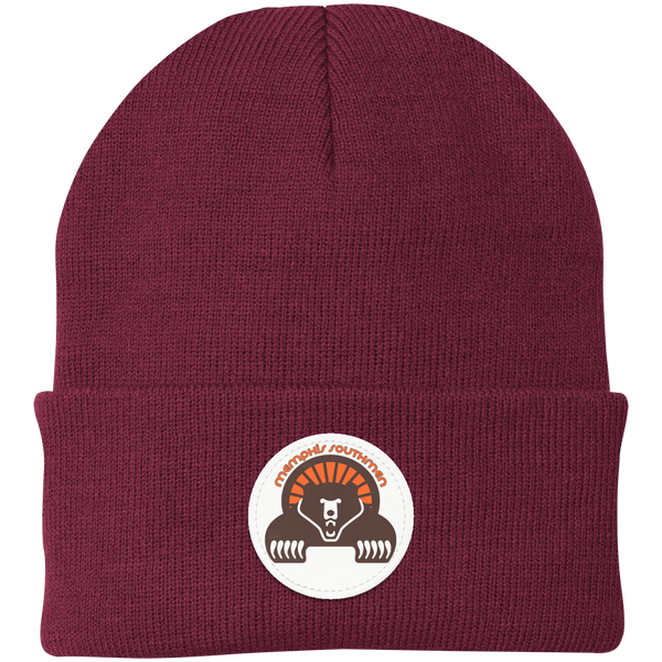 Memphis Southmen Knit Beanie WFL Football Team Headwear color Maroon