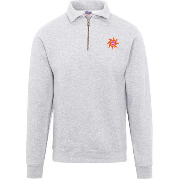 Southern California Sun Fleece 1/4 Zip Pullover WFL Football Team color Ash