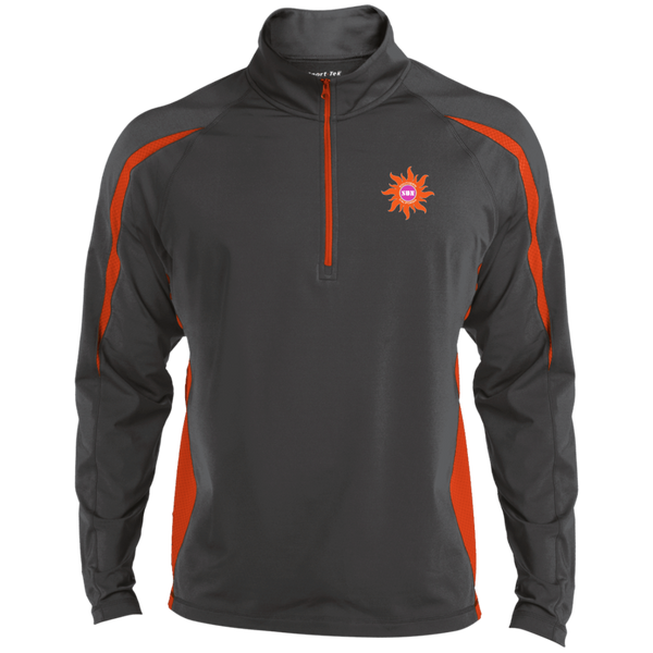 Southern California Sun 1/4 Zip Pullover WFL Football Team color Charcoal Grey/Orange