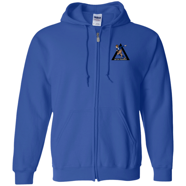 Dayton Triangles Full Zip Hoodie NFL Football Team color Royal Blue