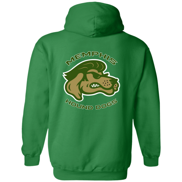 Memphis Hound Dogs Full Zip Hoodie NFL Football Team color Irish Green